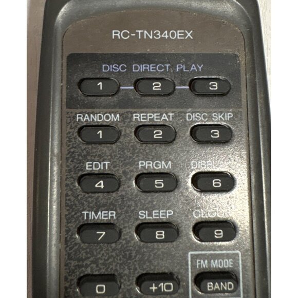 Aiwa RC-TN340EX Remote Controller For Audio Systems 7" Tested - Picture 3 of 7